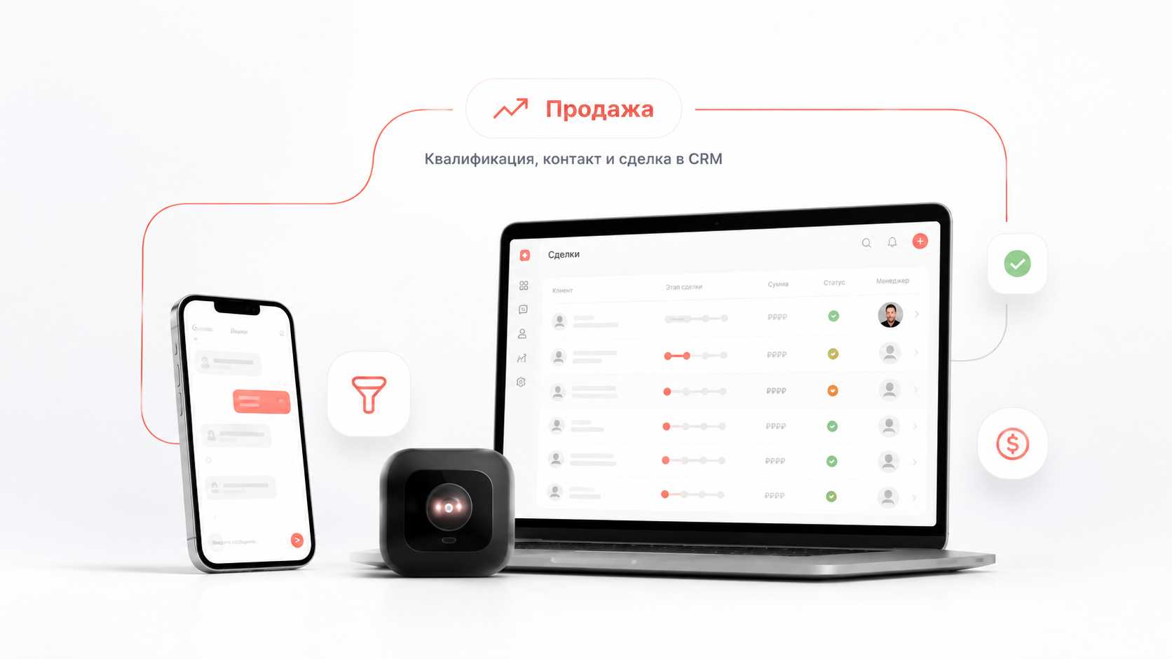 BLACKBOX Sales: квалификация, контакт и сделка в CRM
